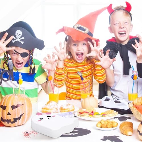 Halloween Ghost Paper Napkins 100-Pack - Spooky Party Tableware