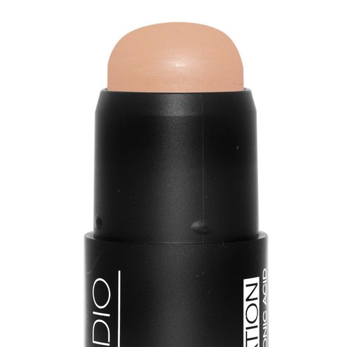 Palladio BUILD & BLEND Foundation Stick - Medium Coverage Contour for a Natural Shine-Free Finish | 0.25 Oz (Almond)