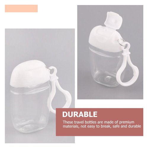 36 Pcs Flip Cap Bottle with Hook Refillable Travel Bottles Multi-function Empty Bottles Empty Hand Bottles Practical Small Bottles Leakproof Travel Bottles Keychain Hand Dispenser
