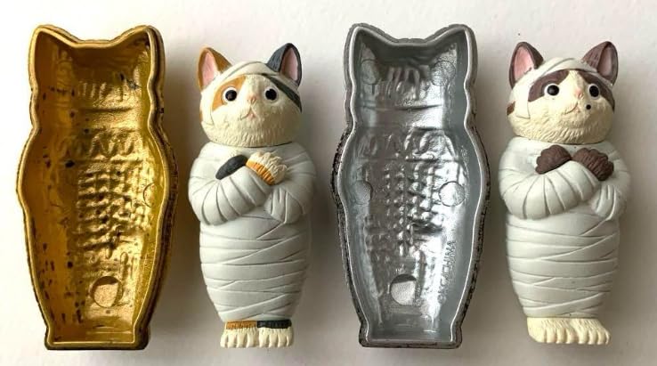 Collectible Mummy Cat Figurine Blind Box - Halloween Decor & Gift