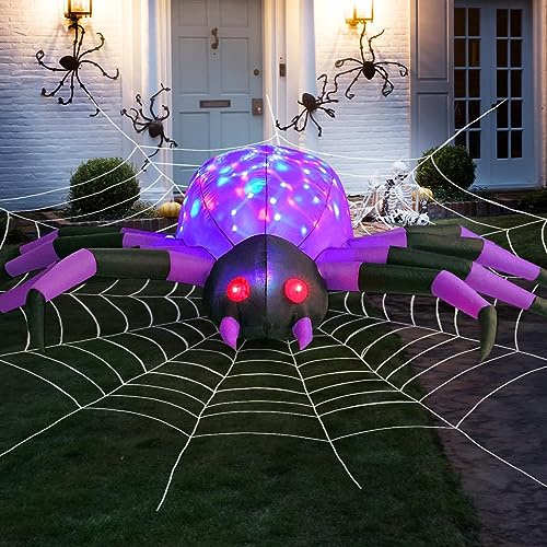 Halloween Inflatables Outdoor Decorations Spider Skeleton Pumpkin Waterproof Yard Decor