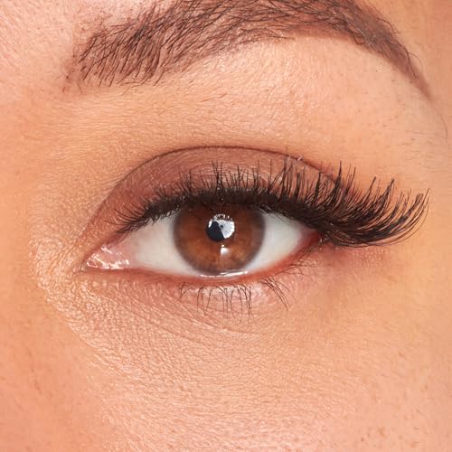 Medium Volume Wispy False Eyelashes - Pompadour Style, 16mm, 5 Pairs, Reusable & Easy to Apply