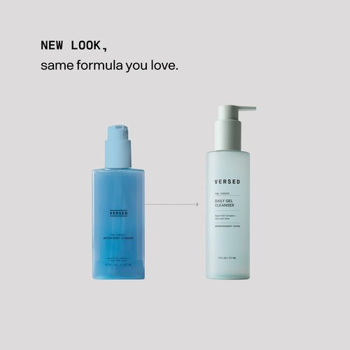 Versed The Purist Daily Antioxidant Gentle Face Cleanser - Daily Gel Cleanser + Moisturizing Face Wash for Sensitive Skin (The Purist - 6 Fl Oz (Pack of 1))