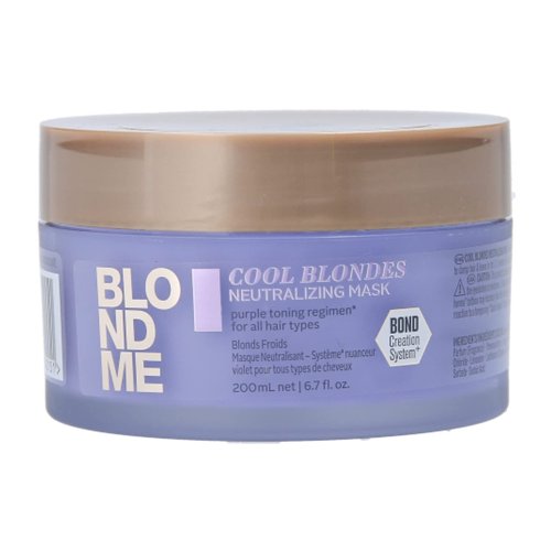 BlondMe Cool Blondes Neutralizing Mask - Deep Conditioning Treatment with Purple Pigments | Eliminates Brassiness in Blonde Hair