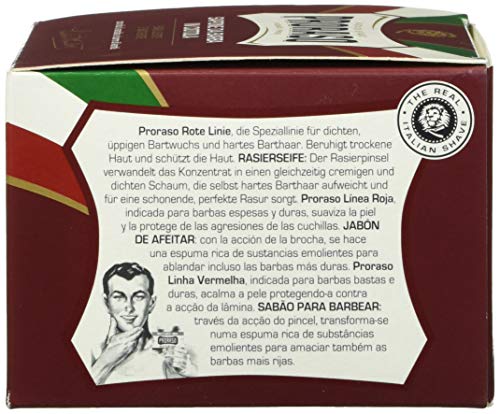 Proraso Shaving Soap - Sandalwood Oil & Shea Butter - Moisturizing & Nourishing Shave Soap in a Bowl for Coarse or Hard Beards - Premium Italian Shaving for Men - 5.2oz