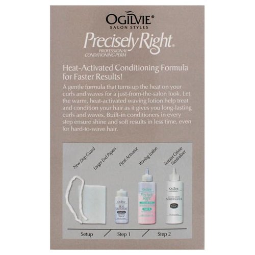 Ogilvie Salon Styles Professional Conditioning Perm Kit - Perfect for Color-Treated Hair - 1 Application