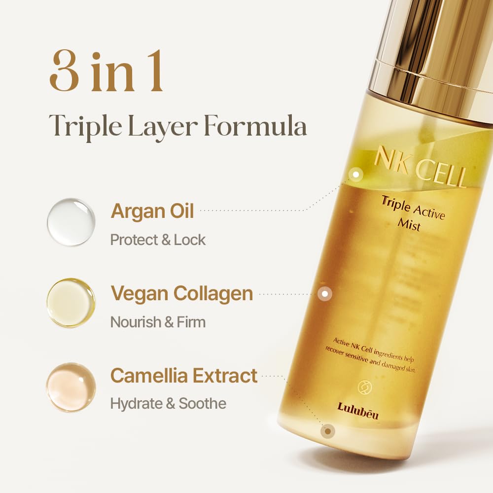 Triple Active Mist - Korean Skincare Glow Spray Serum for Radiant, Dewy Skin | Hydrating Daily Treatment