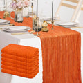 Orange Cheesecloth Table Runner 6 Pack 35x10FT Boho Gauze Rustic Decor - Variation of THIS listing