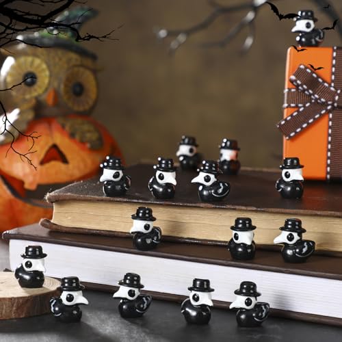 Halloween Mini Plague Doctor Figurine Set - Stylish Style, 50 Pieces