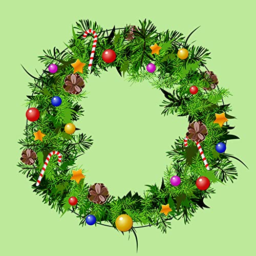 15 Pack 14 Inch Wire Wreath Frames for DIY Floral Holiday Decorations - Green