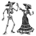 Halloween Skeleton Wall Stickers Decals - Spooky Haunted House Decor