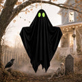 45-Inch Hanging Ghost Halloween Decorations Outdoor Spooky Decor with Glow Eyes