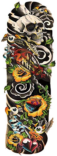 Watercolor Full Arm Temporary Tattoo Sleeve Set - Colorful Sleeve Tattoos