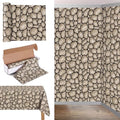 Rock Stone Tablecloth Roll 54x100 ft - Cobblestone Pattern, Disposable Party Cover - Variation of THIS listing