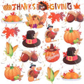 Thanksgiving Decorations 53-Piece Fall Party Hanging Decor Set
