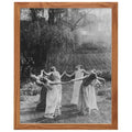 Wiccan Decor Framed Wall Art - Witch Coven Gothic Halloween - 10x8 Inches