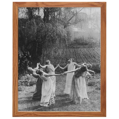 Wiccan Decor Framed Wall Art - Witch Coven Gothic Halloween - 10x8 Inches