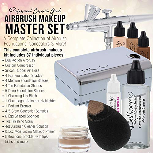 Professional Airbrush Makeup System with Foundation Master Set - 1/2oz
