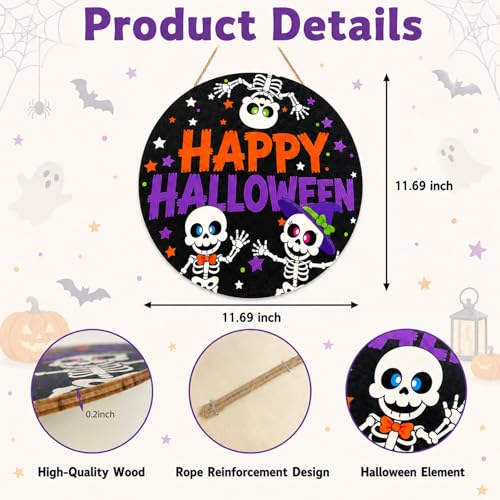 Halloween Door Decorations - Black Cutout Halloween Decor for Door - Festive & Fun