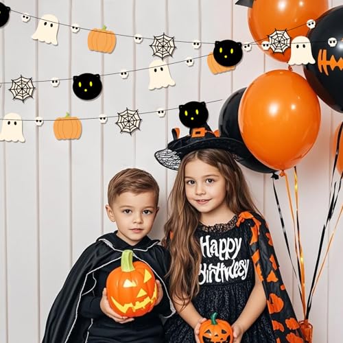 Halloween Party Banner Set - 2 Pieces 9.84ft Decor for Fall & Halloween Celebrations