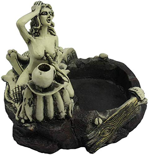 Skull Ashtray - Creative Resin Design for Smoking Room Decor & Gifts