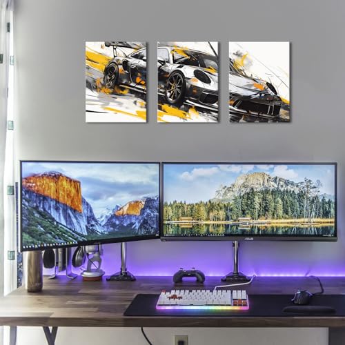 Car Poster Abstract Graffiti Supercar Wall Art for Boys Bedroom 12x16 Inches - Sports Car Variation