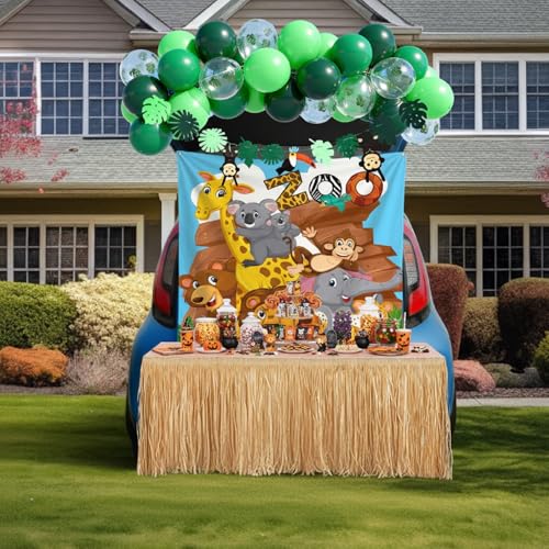 Panelee Halloween Religious Trunk or Treat Car Decorations Kit - Zoo Variation