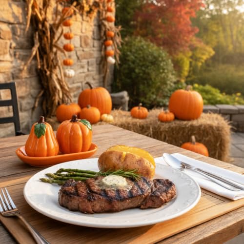 Fall Pumpkin Salt and Pepper Shaker Set with Tray - Ceramic, Variation of Pumpkin