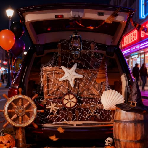 Pirate Party Decorations Kit for Trunk or Treat Halloween Car Decor - 17 Pcs