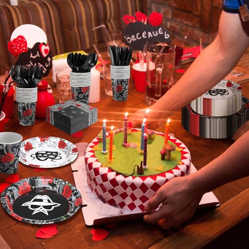2000s Party Decorations Set - Cholo Gangsta Western Cowboy Theme, Disposable Supplies
