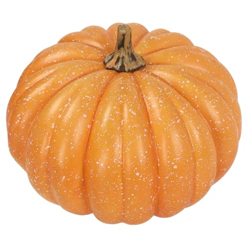 Artificial Foam Pumpkin Large 9.5 x 10.1 Inches - Rustic Fall Decor