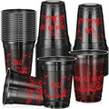 50 Pcs Halloween Bloody Plastic Cups with Hand Print Design - Spooky Party Drinkware