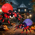 Halloween Inflatable Spider Decoration with LED Lights - 5 & 8 Feet Outdoor Yard Decor