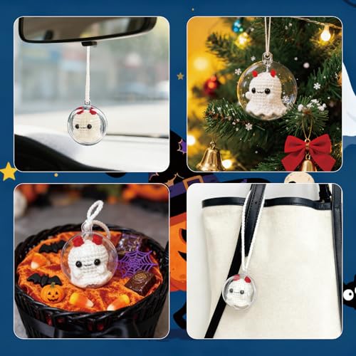 Halloween Ghost Car Rear View Mirror Decor - Festive Halloween Car Accessory - Variation of THIS listing