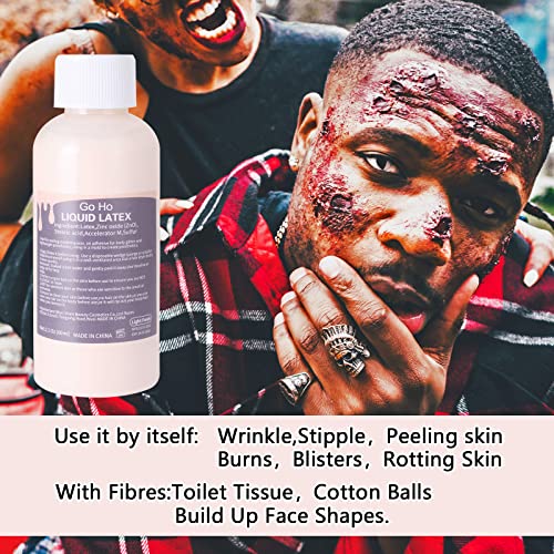 Liquid Latex SFX Makeup 2 oz Light Flesh for Zombie Monster Costume