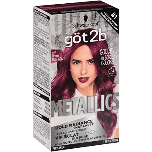 Permanent Metallic Hair Color - Urban Fuchsia | Long-Lasting Bright Shade