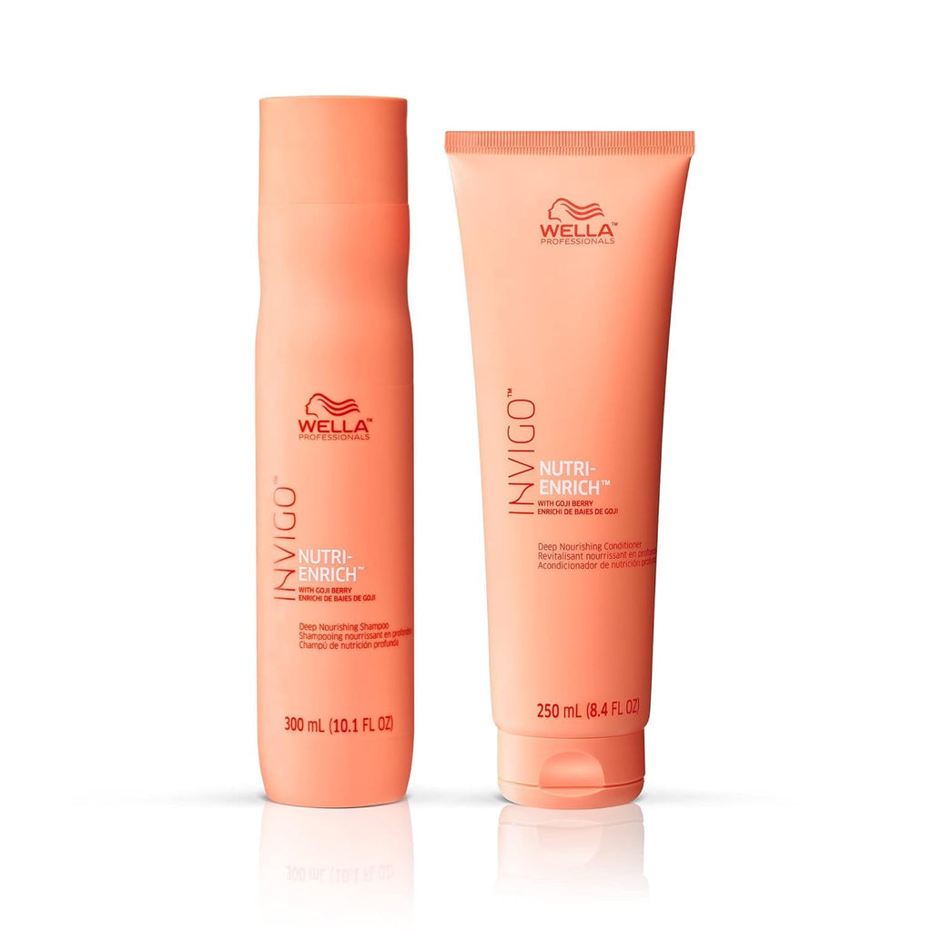 Wella Professionals Invigo Nutri-Enrich Shampoo & Conditioner Set - Deep Moisturizing for Dry, Damaged Hair