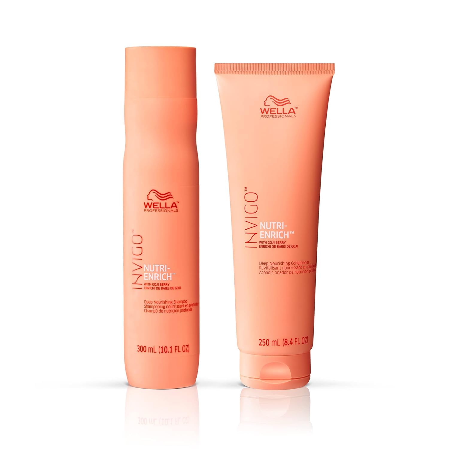 Wella Professionals Invigo Nutri-Enrich Shampoo & Conditioner Set - Deep Moisturizing for Dry, Damaged Hair