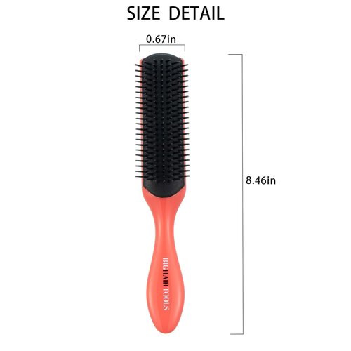 Big Hair Tools Carbon Styling Brush - High Heat Resistance & Static Reduction for Curly, Wavy Hair