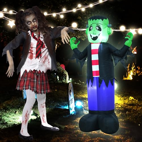 3.5FT Monster Halloween Inflatable Decoration with LED Light - Koke Variation