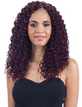 Freetress Braids *4-Pack/6-Pack* BEACH CURL 12" - SYNTHETIC BRAID CROCHET BULK HAIR [1B Off Black; 4 Pack]