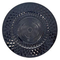 Black Charger Plates 13-Inch Heavy Duty Plastic 6-Pack - Wedding & Holiday Decor