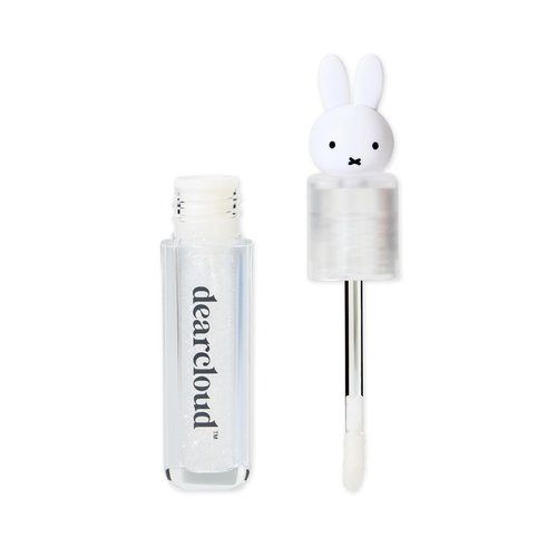 dearcloud Miffy Lip Serum Jelly - Clear Shimmer Lip Gloss for Hydration & Shine (Clear Skies)