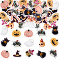 Edible Pink Halloween Cupcake Toppers - Baby Shower & Party Decor - 40Pcs - Halloween-3