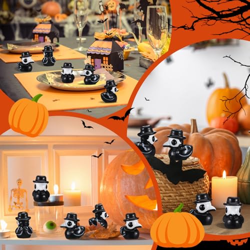 Halloween Mini Plague Doctor Figurine Set - Stylish Style, 50 Pieces