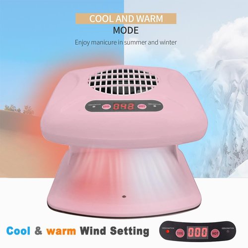 Nail Dryer for Regular Polish,300W Nail Drying Fan with Auto Sensor,Hot & Cold Air Nail Drying Fan for Salon & Home Manicure Use