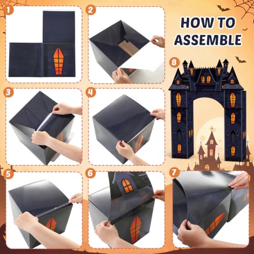 Halloween Castle Archway - Haunted House Cardstock Doorway Decoration - Variation: Halloween