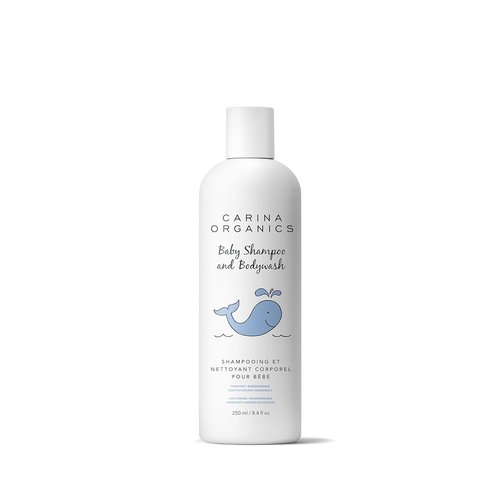 Carina Organics Baby Shampoo & Body Wash - Gentle Cleansing Formula for Sensitive Skin