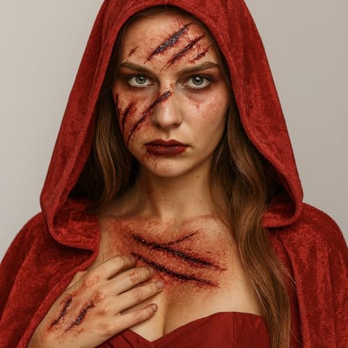 Halloween SFX Makeup Kit - Multi-Color 6-Piece Special Effects Set for Zombies & Horror Looks