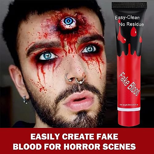 Fake Blood Cream for Halloween and Special Effects Makeup - Washable & Safe